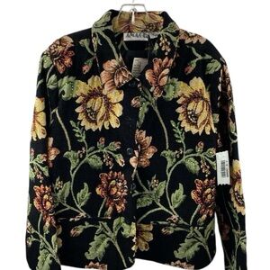 Anage Multicolor Floral Tapestry Jacket